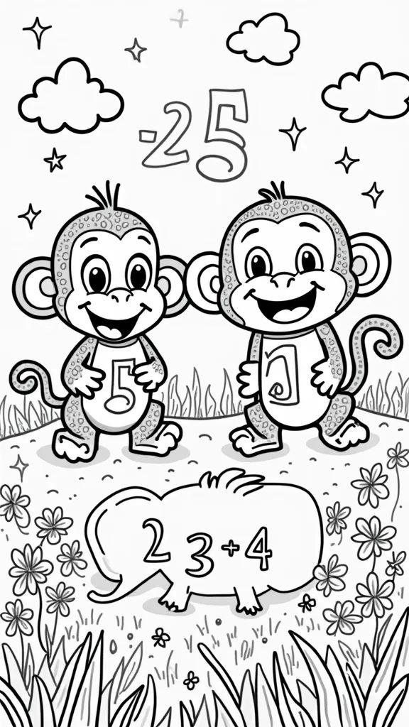 addition coloring page